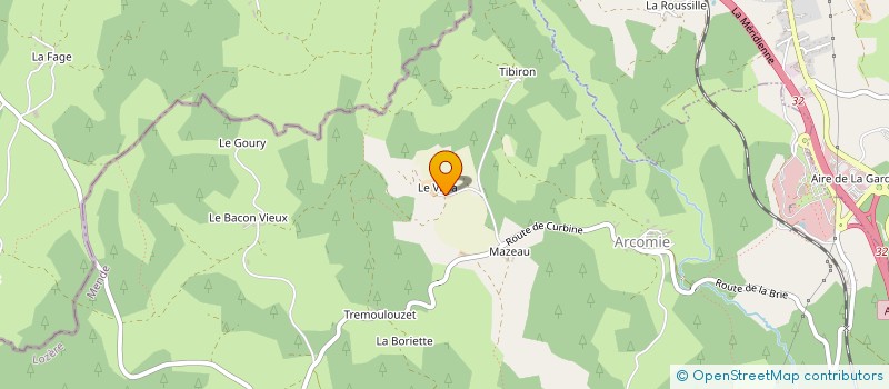 localisation de l'entreprise MADAME MARIE GROS  LA FAGE-SAINT-JULIEN