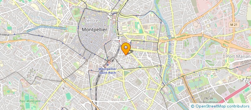 localisation de l'entreprise MADAME MARIE GROS à MONTPELLIER