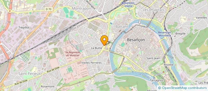 localisation de l'entreprise MADAME MARIE GROSGOJAT  BESANCON