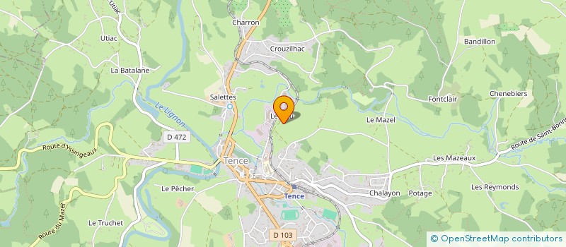 localisation de l'entreprise MADAME MARIE GROUSSON  TENCE