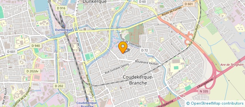 localisation de l'entreprise MADAME MARIE GRUMELLON à COUDEKERQUE-BRANCHE