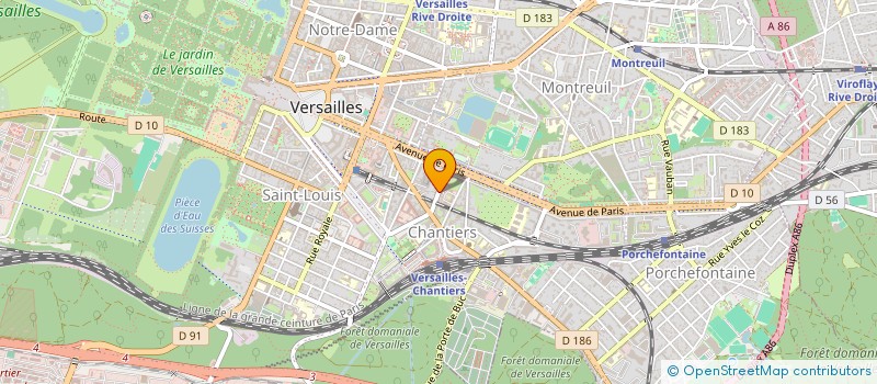 localisation de l'entreprise MADAME MARIE GUEILHERS à VERSAILLES