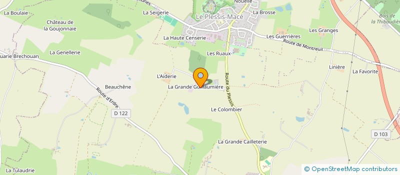 localisation de l'entreprise MADAME MARIE GUEMAS  LONGUENEE-EN-ANJOU