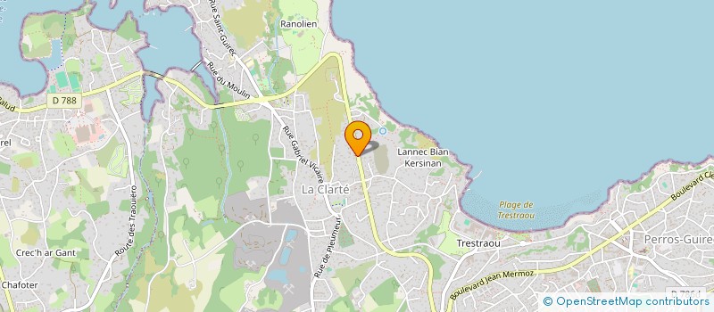 localisation de l'entreprise MADAME MARIE GUENNEC  PERROS-GUIREC