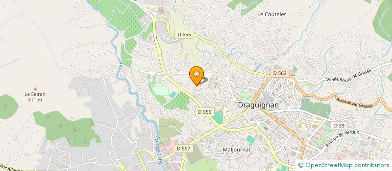 localisation de l'entreprise MADAME MARIE GUERDENER à DRAGUIGNAN