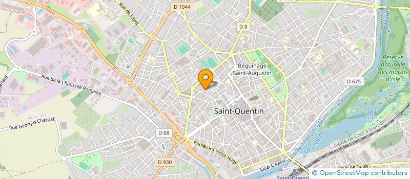 localisation de l'entreprise MADAME MARIE GUERDET à SAINT-QUENTIN