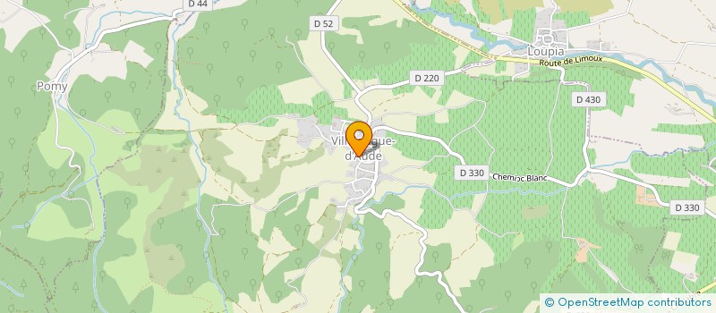 localisation de l'entreprise MADAME MARIE GUERDIN  VILLELONGUE-D'AUDE