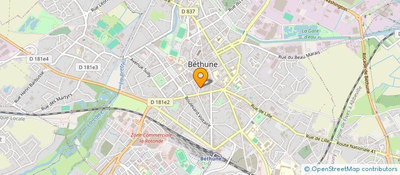 localisation de l'entreprise MADAME MARIE GUEROULT à BETHUNE