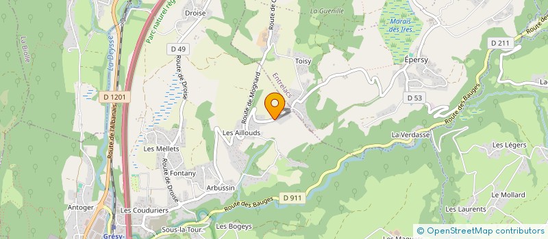 localisation de l'entreprise MADAME MARIE GUERS  GRESY-SUR-AIX