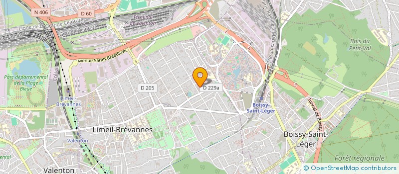 localisation de l'entreprise MADAME MARIE GUESSANT  LIMEIL-BREVANNES