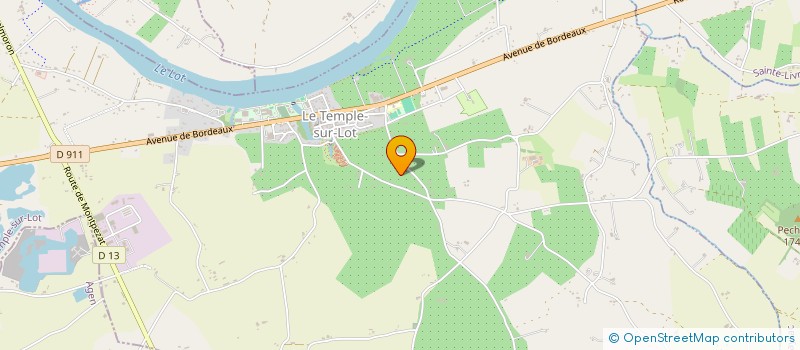 localisation de l'entreprise MADAME MARIE GUEYRAUD  LE TEMPLE-SUR-LOT