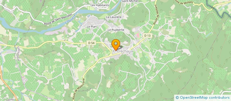 localisation de l'entreprise MADAME MARIE GUIBERTEAU  ENTRECHAUX