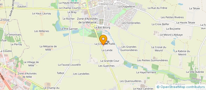 localisation de l'entreprise MADAME MARIE GUICHETEAU  MELESSE