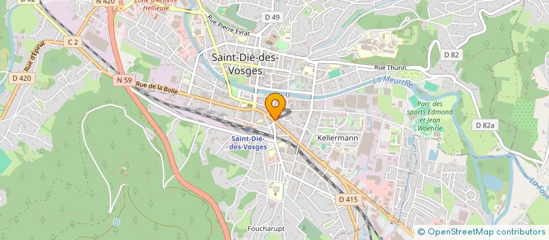 localisation de l'entreprise MADAME MARIE GUIDAT à SAINT-DIE-DES-VOSGES