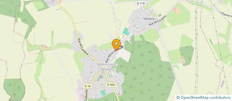 localisation de l'entreprise MADAME MARIE GUIDEZ  WALINCOURT-SELVIGNY