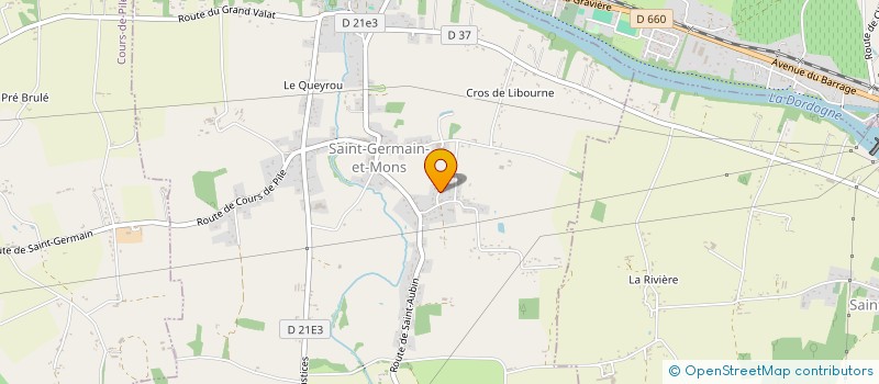 localisation de l'entreprise MADAME MARIE GUIFFREY  ST-GERMAIN-ET-MONS