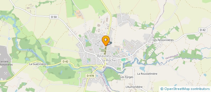 localisation de l'entreprise MADAME MARIE GUILBAUD  BEAULIEU-SOUS-LA-ROCHE