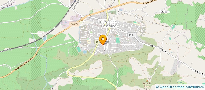 localisation de l'entreprise MADAME MARIE GUILHOUNET  NISSAN-LEZ-ENSERUNE