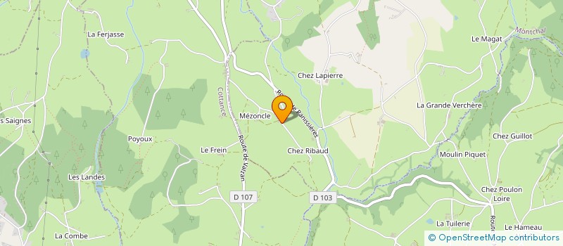 localisation de l'entreprise MADAME MARIE GUILLAUME à MONTCHAL