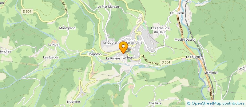 localisation de l'entreprise MADAME MARIE GUILLAUME  GRANDRIS