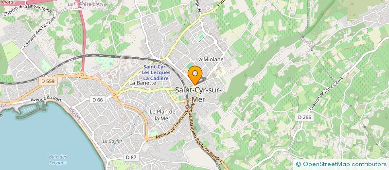 localisation de l'entreprise MADAME MARIE GUILLAUMOND à SAINT-CYR-SUR-MER