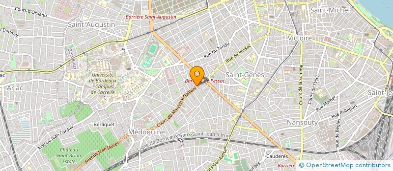 localisation de l'entreprise MADAME MARIE GUILLEMET à BORDEAUX