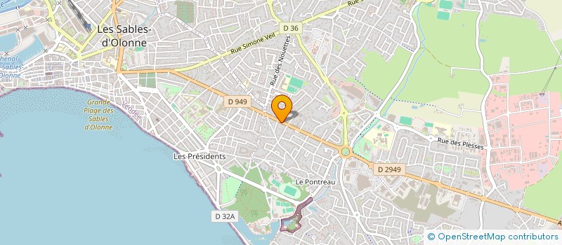 localisation de l'entreprise MADAME MARIE GUILLEUX à LES SABLES-D'OLONNE