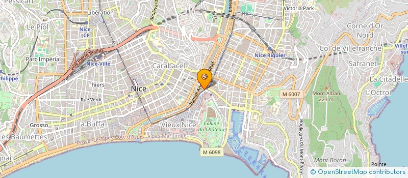 localisation de l'entreprise MADAME MARIE GUILLON à NICE