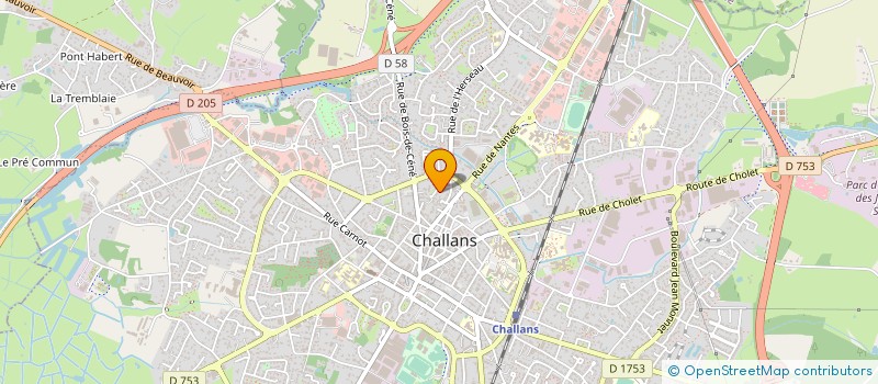 localisation de l'entreprise MADAME MARIE GUILLONNEAU à CHALLANS