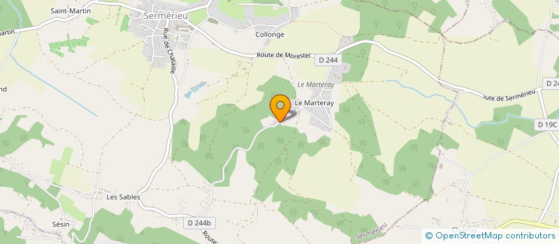 localisation de l'entreprise MADAME MARIE GUILLOT  SERMERIEU