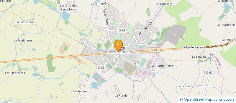 localisation de l'entreprise MADAME MARIE GUILLOT  TREIZE-SEPTIERS