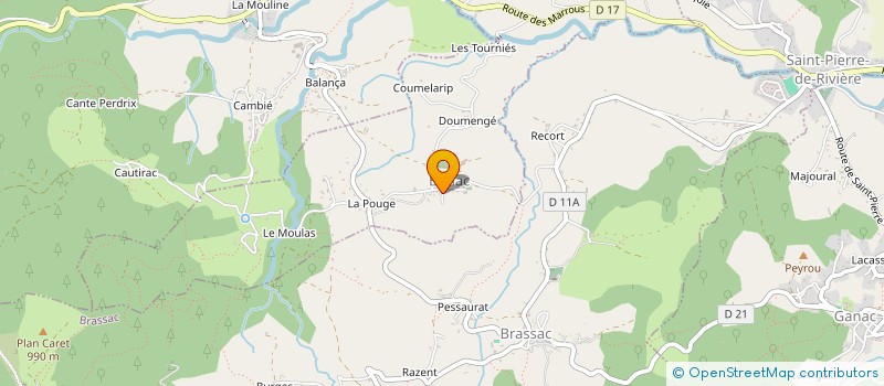 localisation de l'entreprise MADAME MARIE GUILLOU à BENAC