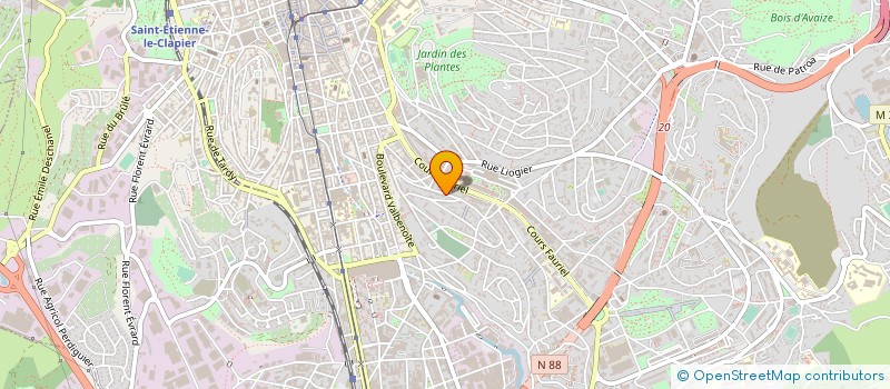 localisation de l'entreprise MADAME MARIE GUIMPIED à SAINT-ETIENNE