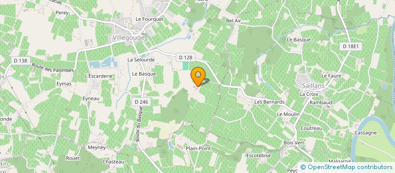 localisation de l'entreprise MADAME MARIE HAFFREINGUE  VILLEGOUGE