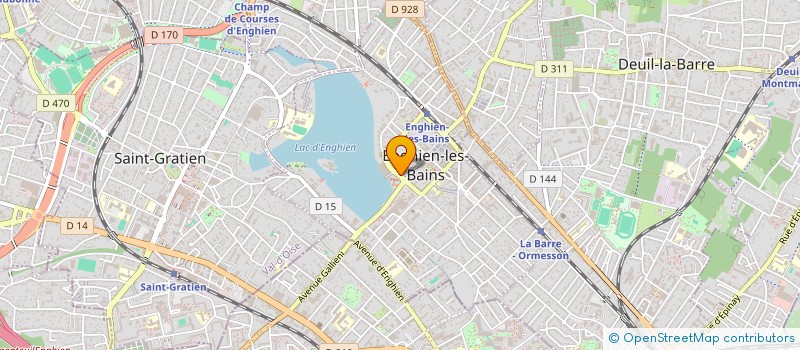 localisation de l'entreprise MADAME MARIE HAJOS  ENGHIEN-LES-BAINS