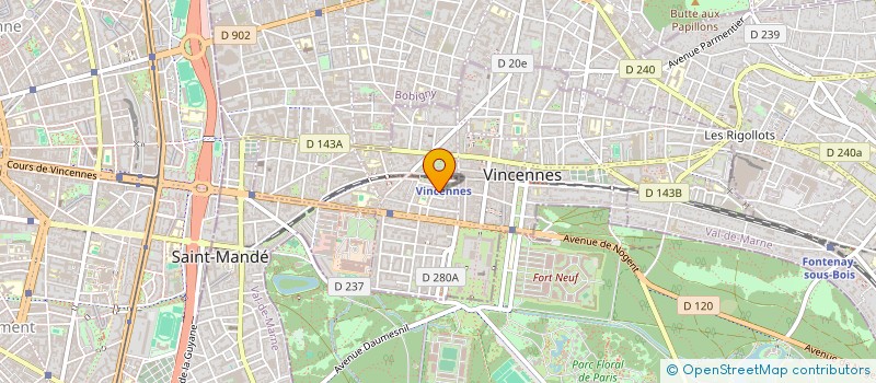 localisation de l'entreprise MADAME MARIE HALASZ à VINCENNES