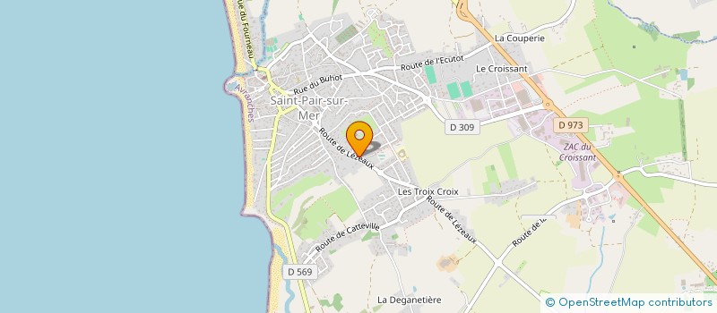 localisation de l'entreprise MADAME MARIE HAMARD  SAINT-PAIR-SUR-MER