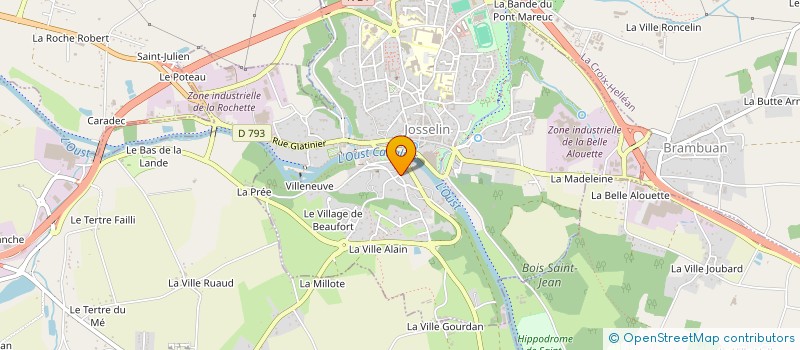 localisation de l'entreprise MADAME MARIE HANGOUET  JOSSELIN