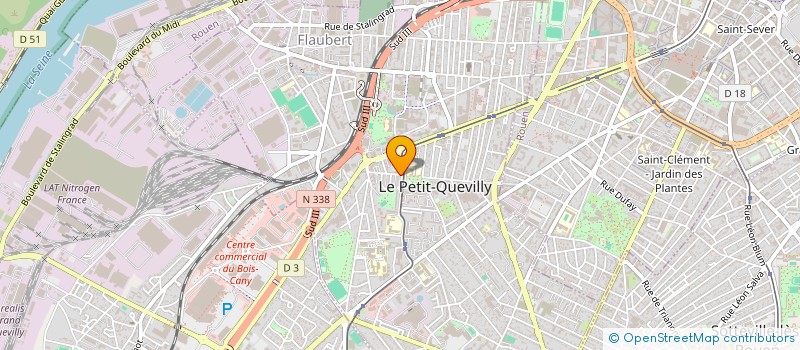 localisation de l'entreprise MADAME MARIE HANNIER  LE PETIT-QUEVILLY