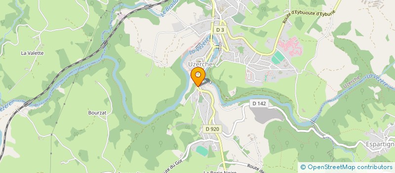 localisation de l'entreprise MADAME MARIE HANS  UZERCHE