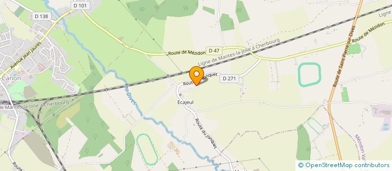 localisation de l'entreprise MADAME MARIE HAOUIT à MEZIDON VALLEE D'AUGE