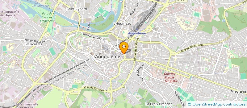 localisation de l'entreprise MADAME MARIE HARISCAIN à ANGOULEME