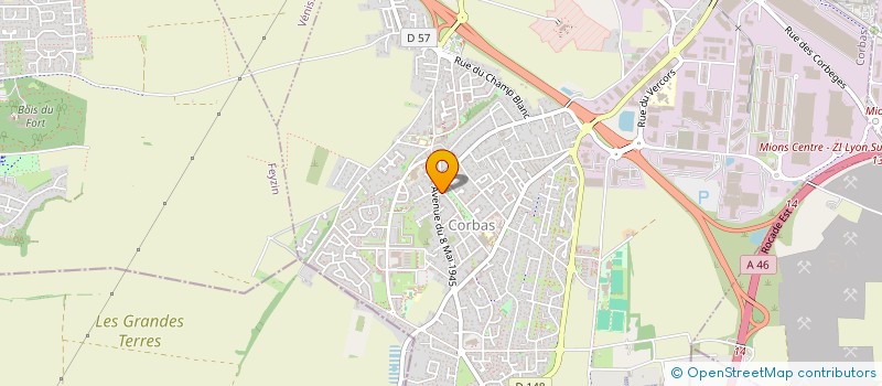 localisation de l'entreprise MADAME MARIE HARMELLE à CORBAS