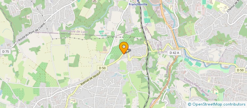 localisation de l'entreprise MADAME MARIE HATSCH  CHAPONOST