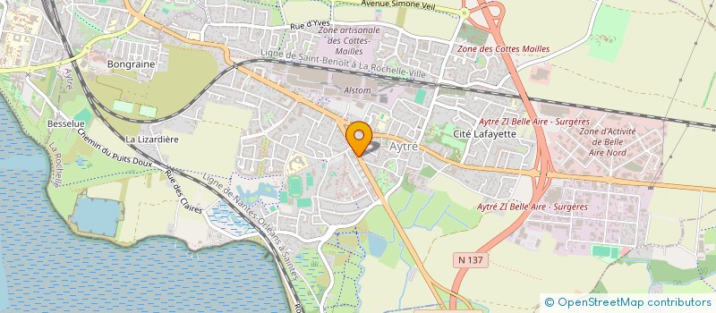 localisation de l'entreprise MADAME MARIE HAUDIQUET  AYTRE