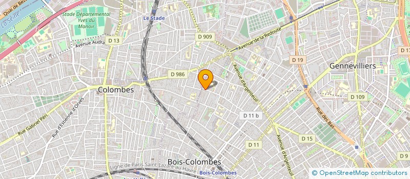 localisation de l'entreprise MADAME MARIE HAUTIER à BOIS COLOMBES