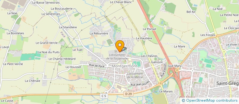 localisation de l'entreprise MADAME MARIE HAUVILLER  MONTGERMONT