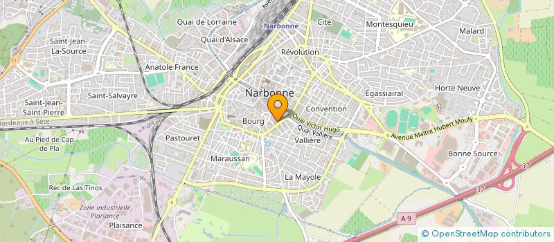 localisation de l'entreprise MADAME MARIE HEBRAUD  NARBONNE