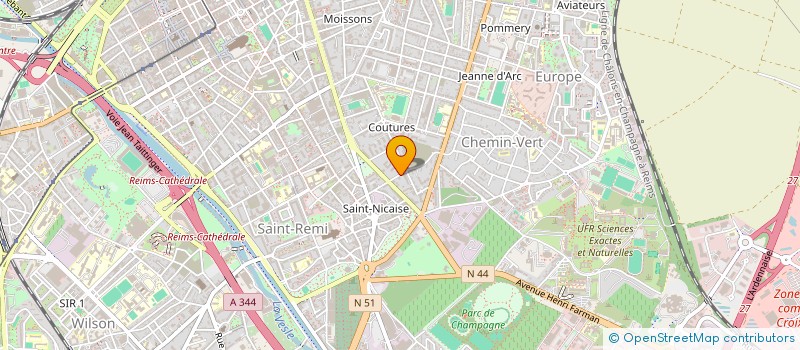 localisation de l'entreprise MADAME MARIE HECALE  REIMS