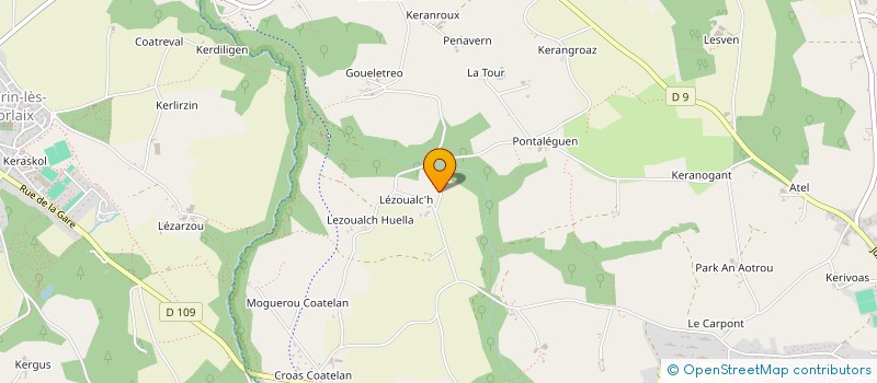 localisation de l'entreprise MADAME MARIE HELARY  PLOUGONVEN